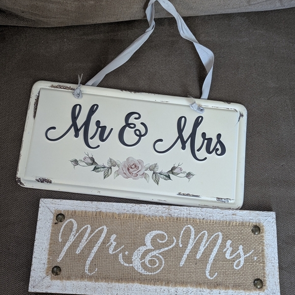 Wedding bundle Adventure Fund and Mr. & Mrs. Signs boho vintage reception decor - Picture 2 of 11